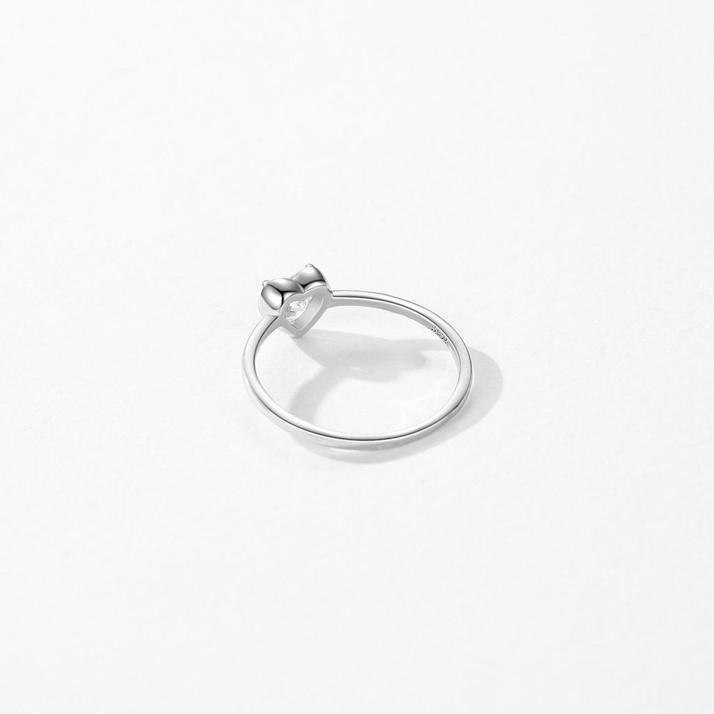 MODIAN 925 Silver Minimalism Romantic Hearts Zirconia Ring Classic Basic Wedding Rings For Women Fine Jewelry