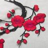 Flower Shaped Plum Blossom Applique Embroideried Self-adhesive Cloth Patches Iron on Exquisite Clothes Sticker Bag Decoration