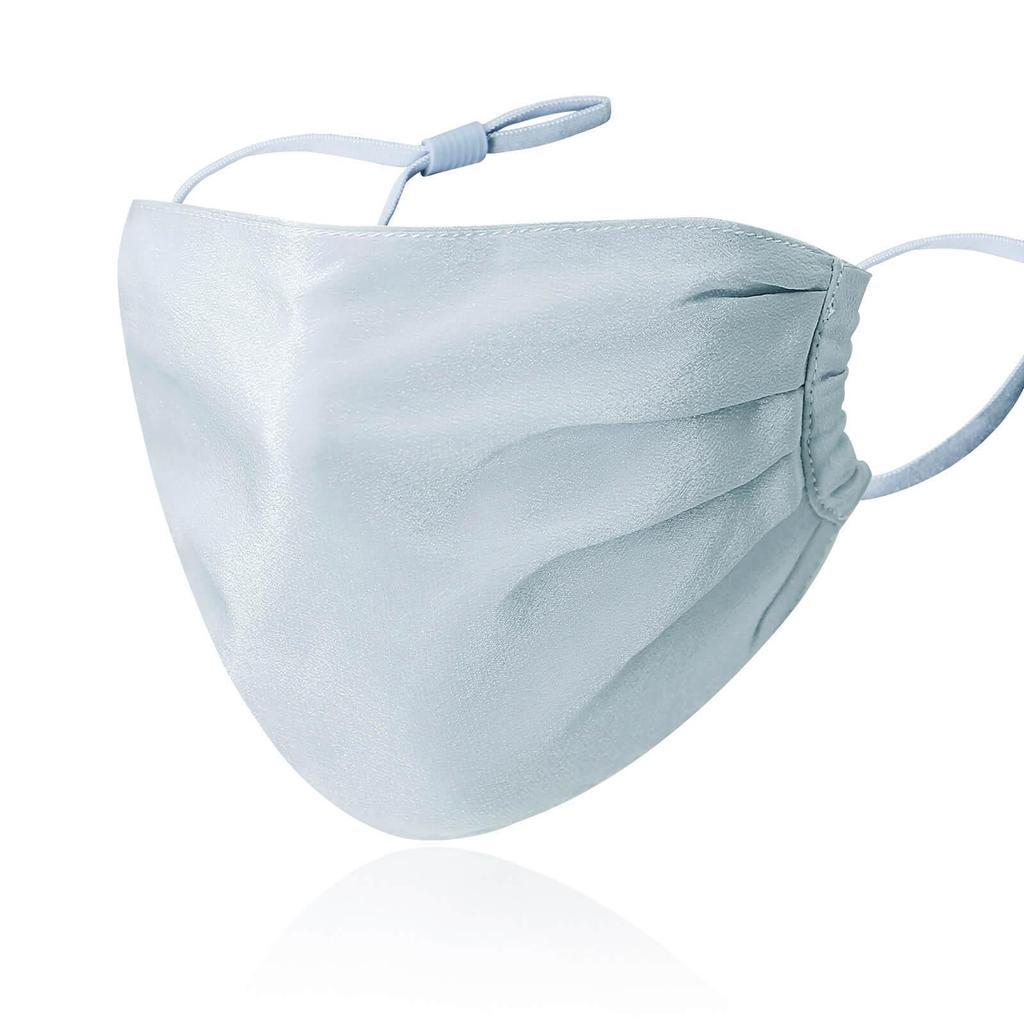 Double-Layer Silk Face Mask for Women - Breathable, Washable, Mulberry Silk, Sun Protection