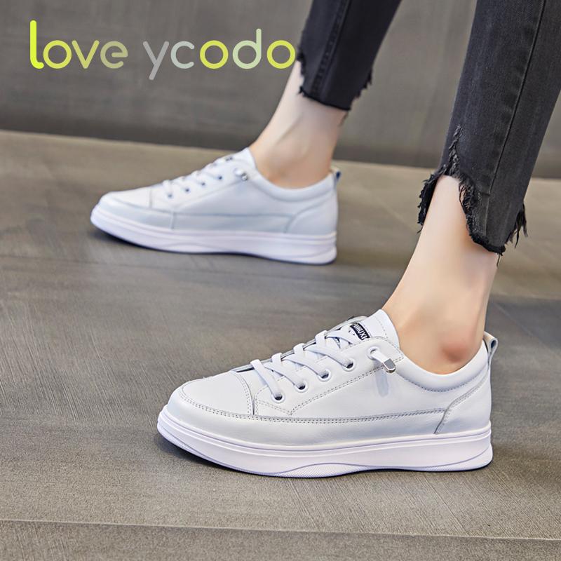 Spring and Autumn Leather Women's Shoes Flat Large Size Leather Sports Casual Loafers