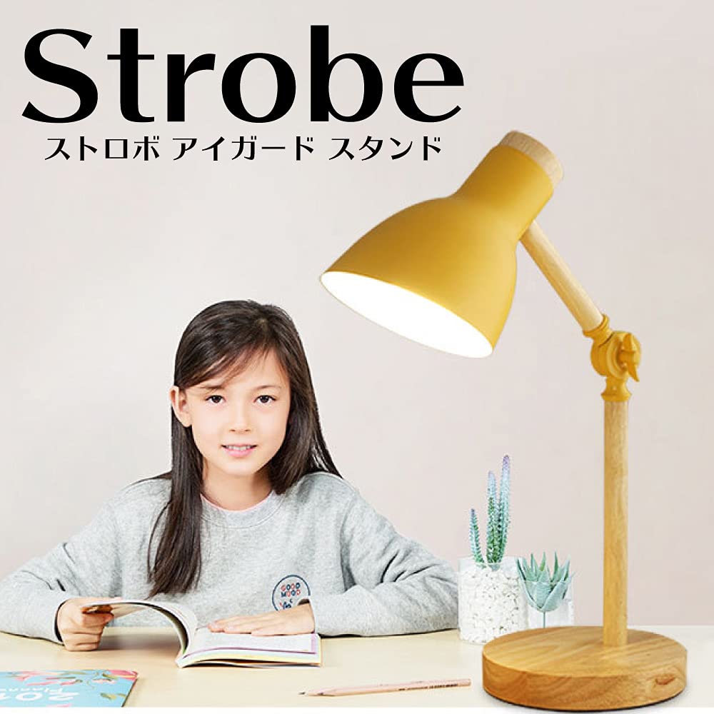 GOLWIS LED Stand Lamp with Bulb, Warm White, Nordic Design, Indirect Lighting, Desk Lamp, Table Lamp, Tabletop Lamp, Shade Lamp, Warm White, Study