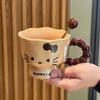 Birthday Gift Set: Ceramic Cat Mug with Souvenir Box for Girlfriend or Best Friend