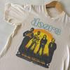 Popular Camiseta Blanca de Algodón de la Banda The Doors Camiseta Unisex Todas las Tallas Camiseta Unisex