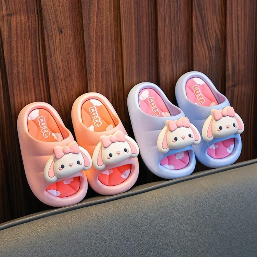 

Anti-slip Rabbit Children Slippers Cartoon Children s Bathroom Sandals Girl 24-25 синій
