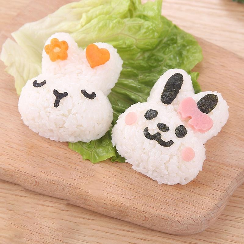 Cute Animal Shaped Rice Ball Mold Onigiris Mold Sushi Molds Rice Ball Maker Sushi Moulds for Lunch Bento Box Accessories