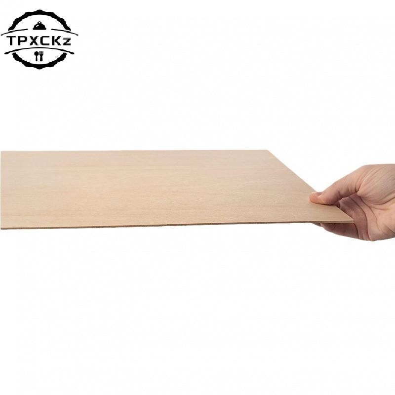 Wood Sheets 15x10cm Basswood Boards 2mm Thin Unfinished Wooden Sheets for Craft& Model Making DIY Project Wood Craft Accessories