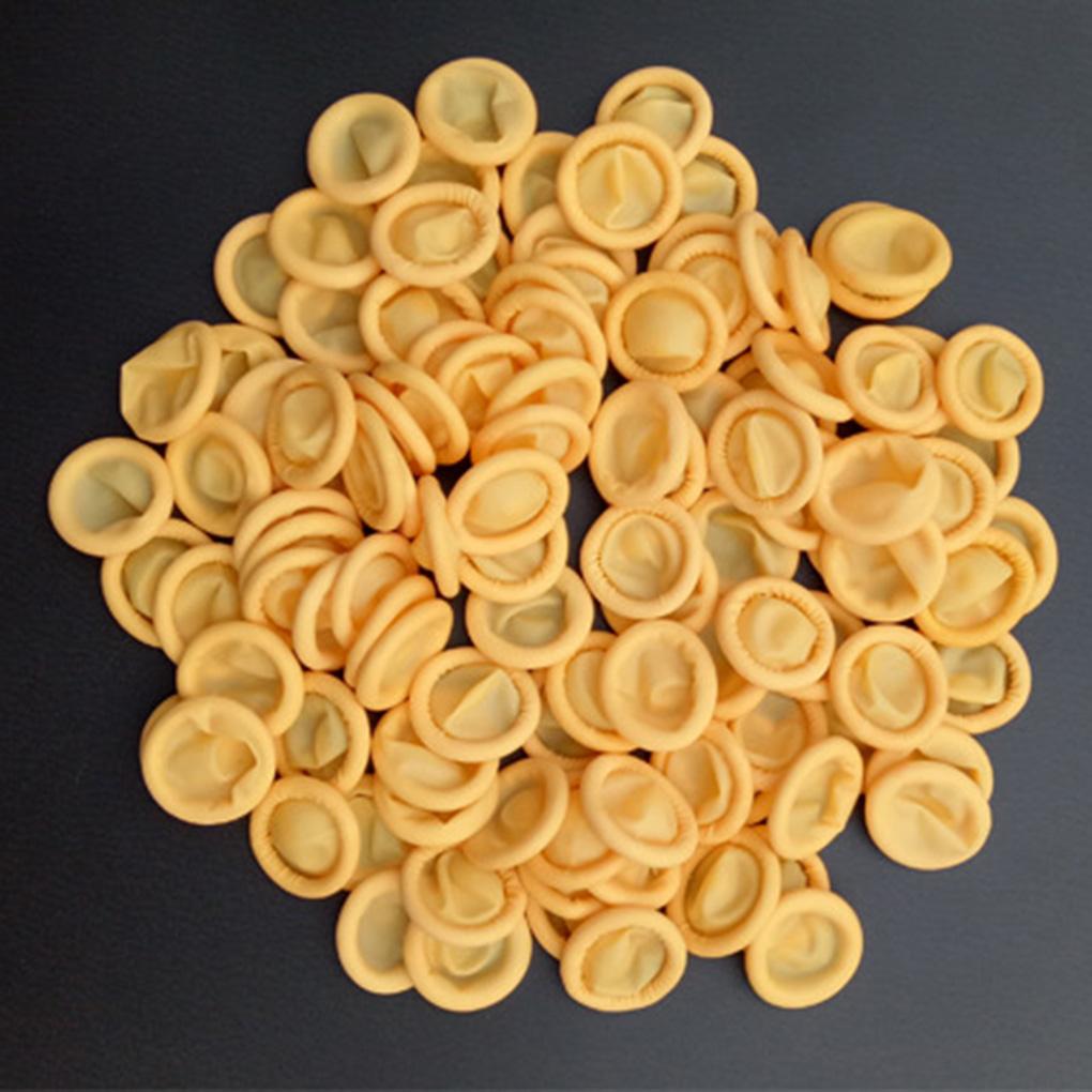 120 Stück Naturkautschukhandschuhe Fingerlinge Latex Fingerspitzschutz