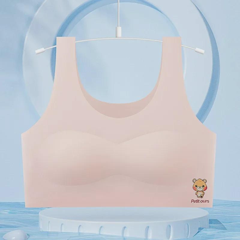 

Бесшовный бюстгальтер Ice Silk Cartoon для девочек-подростков - удобный и стильный M