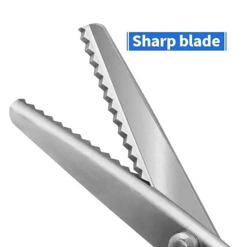 Nerezové cikcakové nůžky Trojúhelníkové zuby Krajka Látka Řemesla Krejčovství Cikcakový střih Krejčovské nůžky Šicí nůžky