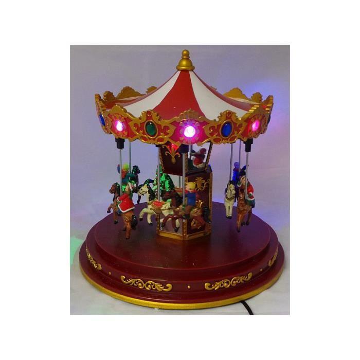 Carrousel Joust - NO NAME - Lunapark - Mouvements - Lumières - 24x24x24.5cm