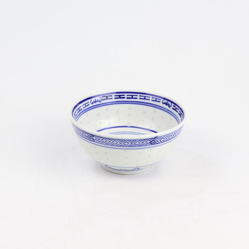 Blau-weiße Porzellan-Dessertschale - Chinesisches Keramik-Geschirr für süße Suppen und Double-Skin Milk