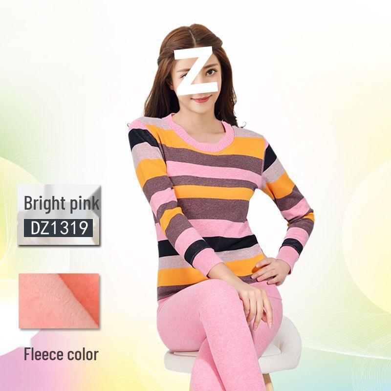 Women's Warm Fleece Set for Mid-Aged and Elderly: Cozy Winter Underwear for Mothers and Grandmothers