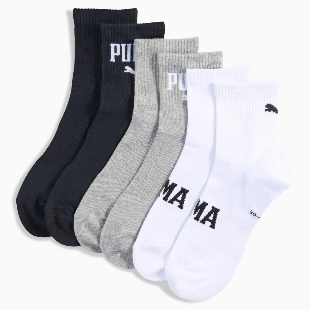 Puma Logo Short Crew 3-Pack Socks 93863506 Size 35-38