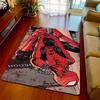 Superhero Pattern Area Rug Spiderman Printed Polyester Non-Slip Floor Carpet for Home Bedroom -QJY