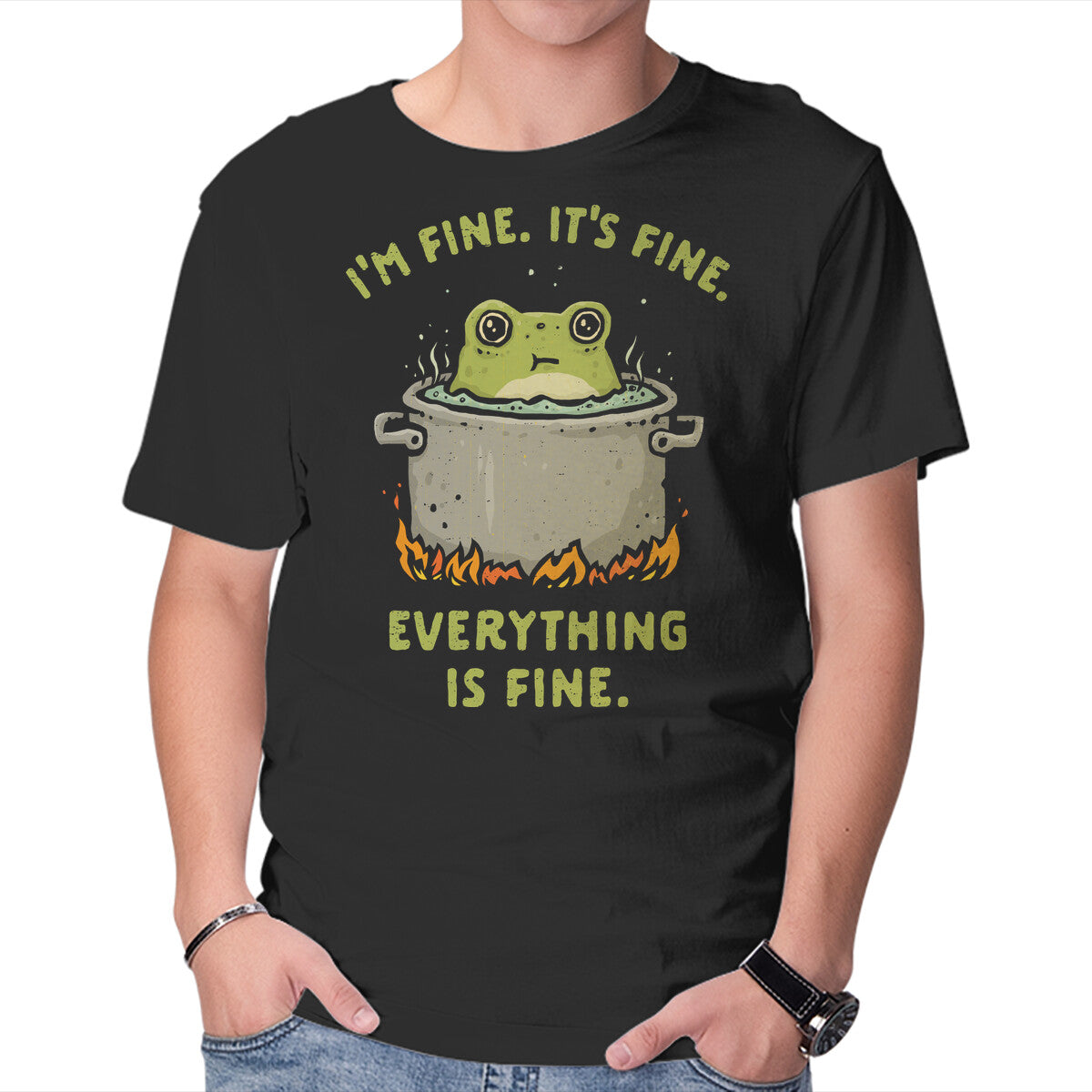 Unisex Crew Neck T-Shirt A Slow Boil Graphic Short Sleeve Casual Tee M