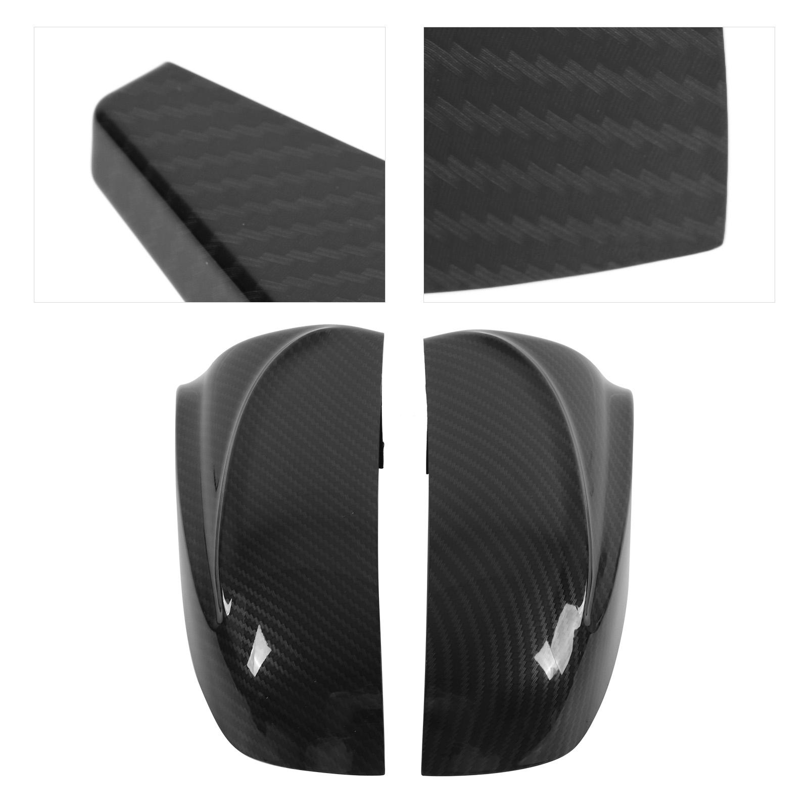 

2pcs Car Side Door Rearview Mirror Cover Trim Waterproof Replacement for E70 X5 2007‑2013