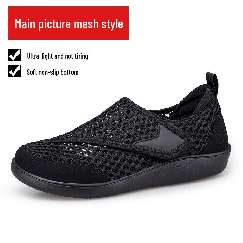 Damen atmungsaktive Sport-Mesh-Schuhe für breite Füße - Rutschfest, Große Größen für Mütter & Senioren