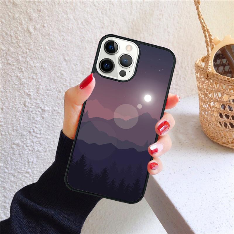 sky minimal forest soft Phone Case Cover For iPhone 17 Air 16 15 14 12 13 Pro Max Plus coque Shell Fundas