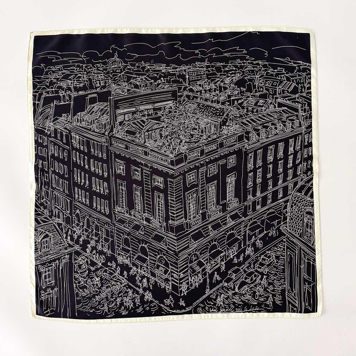 

100% Natural Twill Silk Scarf for Women Neck Double Female Foulard Headband Shawl Wrap Square Neckerchief Hijab Bandana Scarves Twill Silk 65x65cm