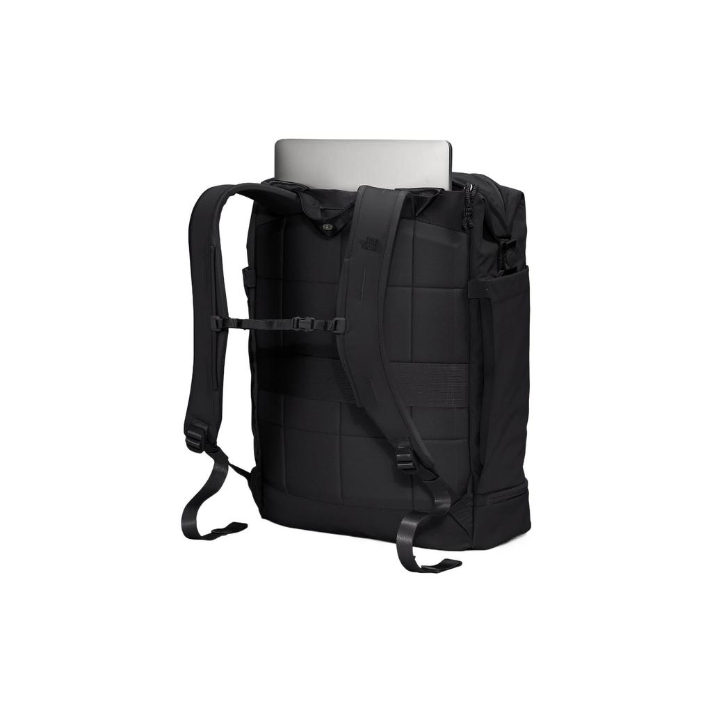 The North Face 26L Backpack Double Shoulder Outdoor Bag Crinkle Fabric Black Women's NF0A81DWJK3