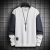Men Casual Sweatshirt Hoodie Men Harajuku Streetwear Pullover Male Patchwork Loose O-Neck Fashion Hip Hop Hoodies