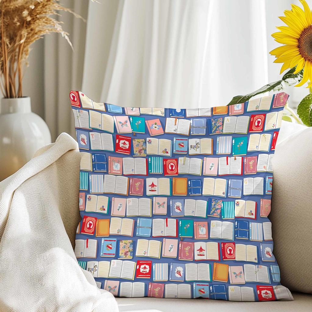 Freshfloral Home Throw Pillow Cover Sofa Living Room Decorative Cushion Cover Bedside Waist Pillow Lunch Break Square Pillowcase