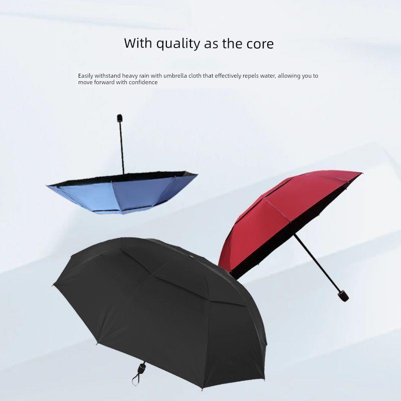 Extra-Large Umbrella for 3-5 People, Men's 70% Off Fold Manual Umbrella, Reinforced and Thickened Sunshade Umbrella, Sun Protection Umbrella
