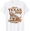 Gehörnte Eidechsen Liebhaber Reptilien Mama Lustiges Hält Texas Ein Geiles 100% Baumwolle T-Shirt Herren T-Shirts Oberteil