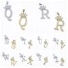 26 English Letters Women'S Letters Crown Pendant Necklace Zircon Pendant Jewelry