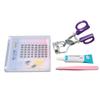 Individual False Eyelashes Kit Professional Cluster Lashes Tweezers Eyelash Extension Glue Curler Set