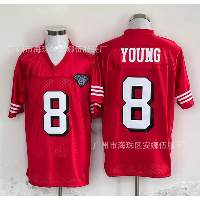 San Francisco 49ers Retro Football Jersey Embroidered Mens Womens Sports Uniform 80 87 21 Number
