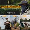 Sun Hats UV Protection Outdoor Hunting Fishing Cap Hiking Camping Visor Bucket Hat&Breathable Sun Protection Sleeves Gifts