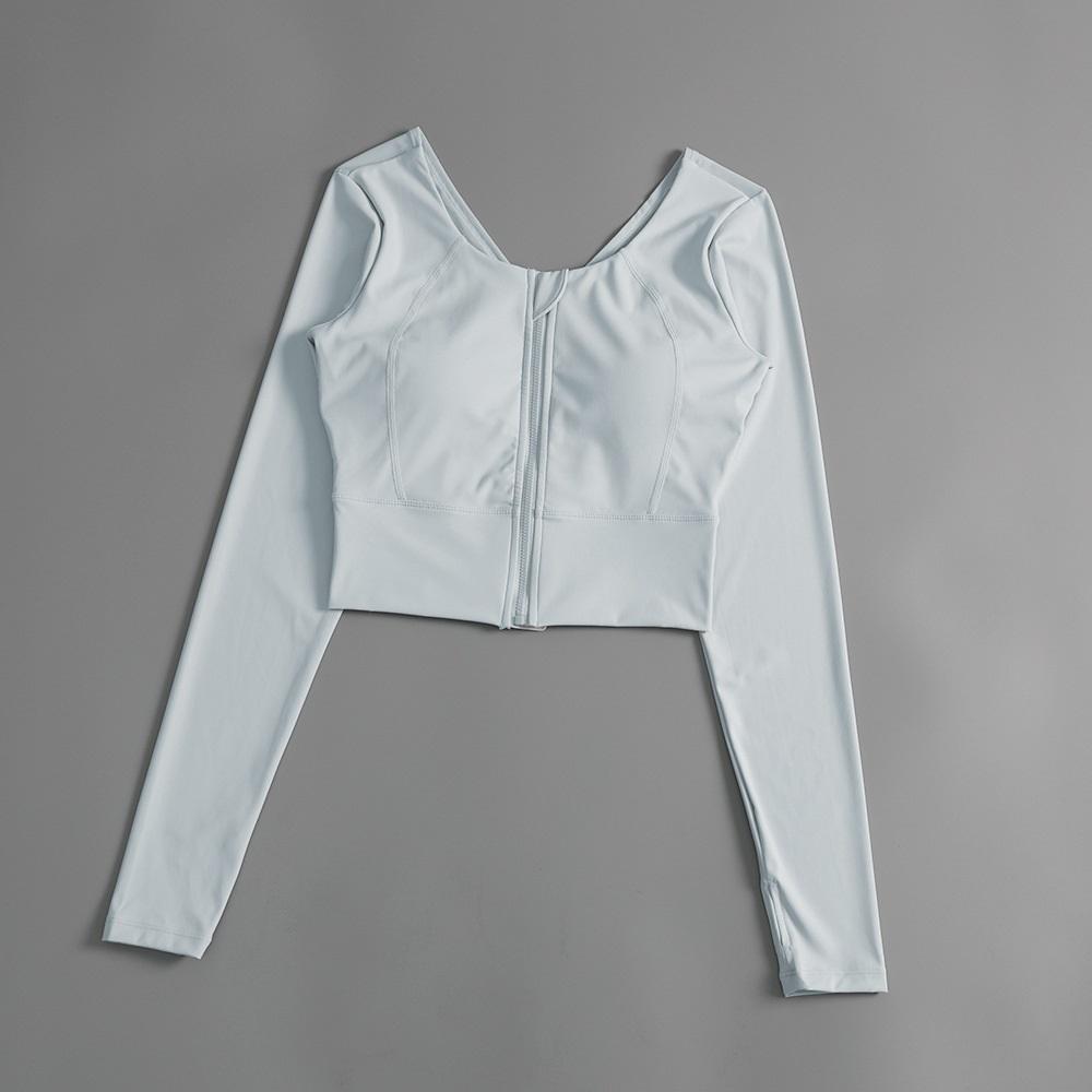 Yoga Clothes With Chest Pads, Tops, Women's High-end Fitness Clothes, Sports Cycling, Pilates Training, Beautiful Back, Long Sleeves
