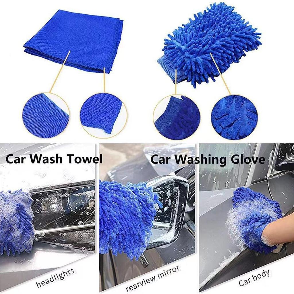 Electric Drill Car Cleaning Brush Set - Wheel Hub & Polishing Disc Brushes