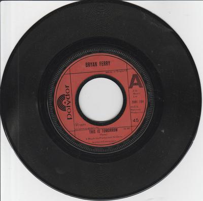 7inch Record BRYAN FERRY - This Is Tomorrow 2001704 Polydor 1977 UK Rock Used