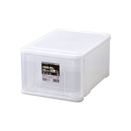 Tenma (Tenma) Simple Small Item Storage Case with Visible Contents, Made in Japan, Plexi Case, Stackable Storage Box with Drawers, Clear Case, Color: