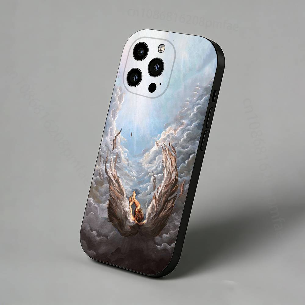 

Artistic style of angels iPhone Case For 17,16,15,14,13,12,11 Pro,Max,Plus,X,XS,XR,SE,Mini Back Protector Cover iPhone15promax