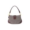 New COACH Soho Fabric With Leather Crescent Bag, Shoulder Bag Regular Women's Oak & Gray CJ814-B4S0M