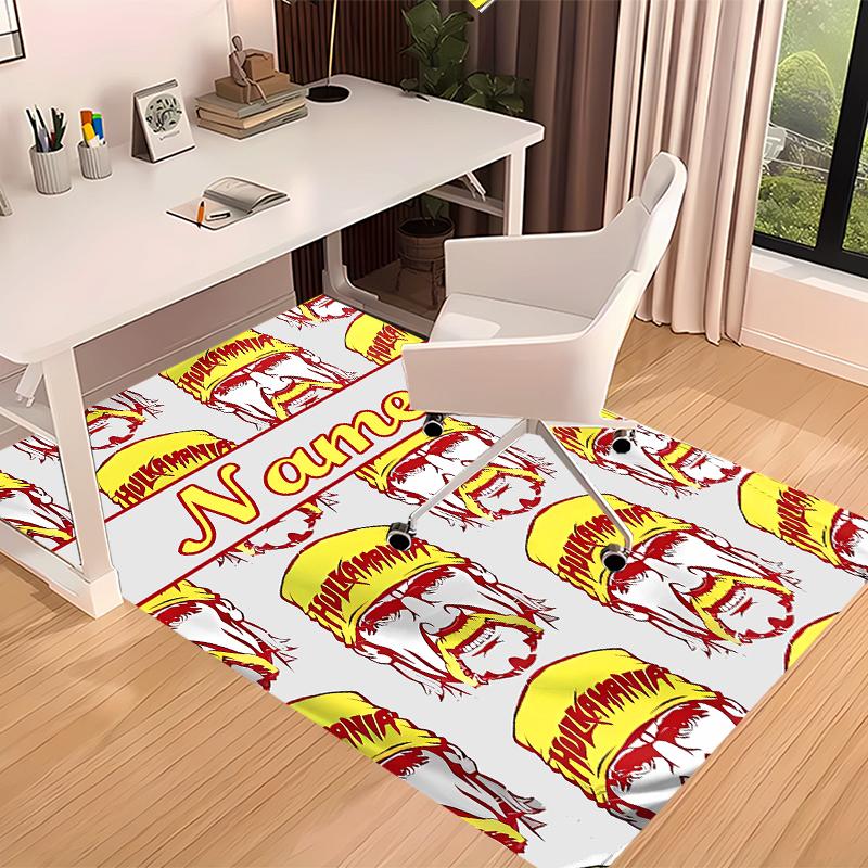 Custom personalization Hulk Hogan Print Area Rug - Soft, Washable Non-Slip Indoor Mat,Living Room,Home&Office Decorative Rug