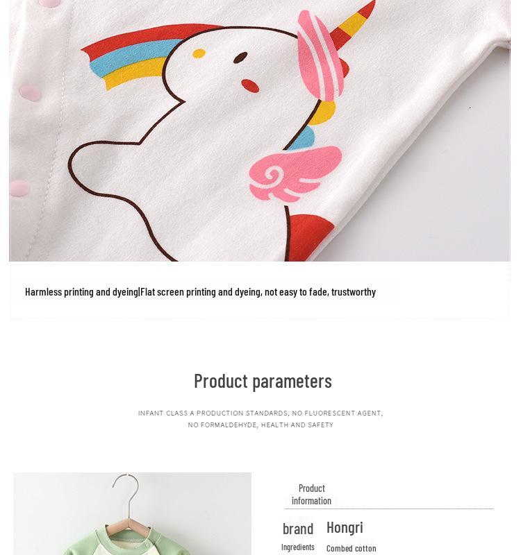 Autumn & Winter Infant & Toddler Long-Sleeve Cotton Romper for Baby Boys & Girls