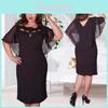 Timeless Women Hollow Out Cape Dress Short Sleeve Clubwear Beach 6xl Large Size