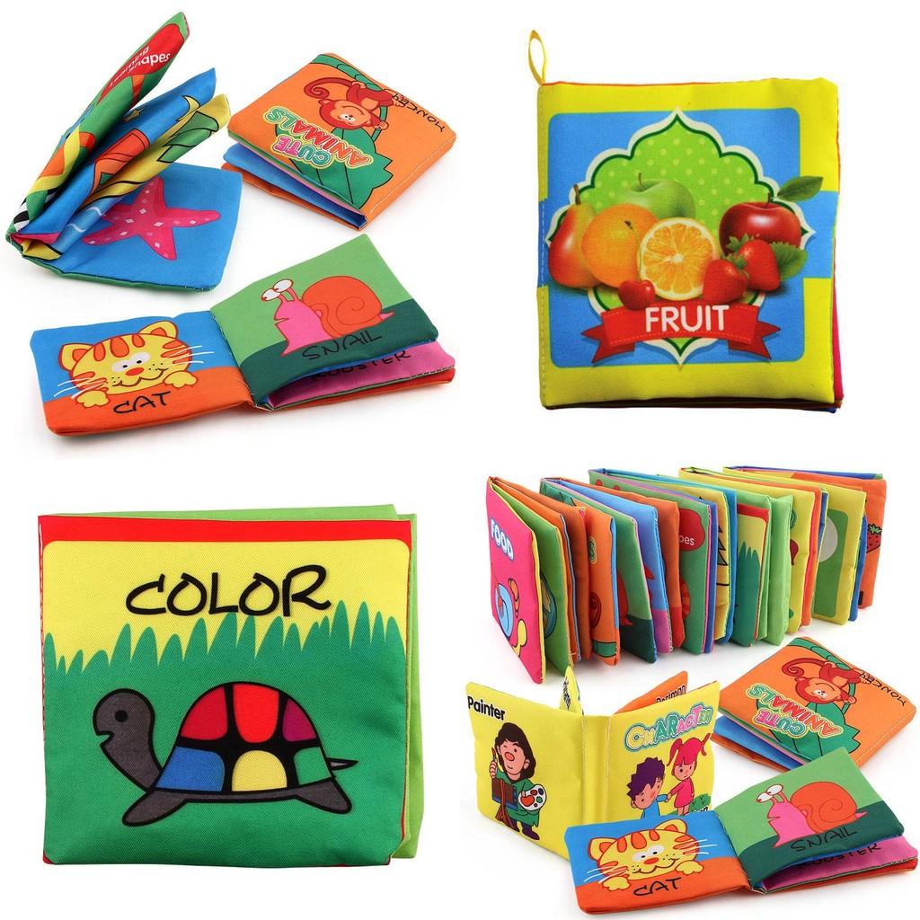 Vibrant Intelligence Development Cloth Bed Cognize Book Educational Toy For Babies