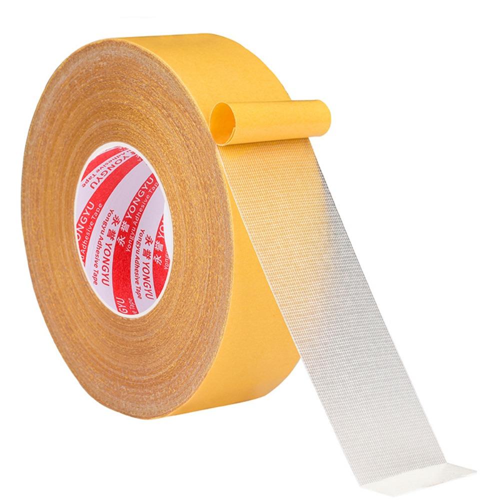 

1pc Traceless Double Sided Fabric Tape Super Sticky Carpet Tape for Rugs Clothing 20mmx10m жовтий
