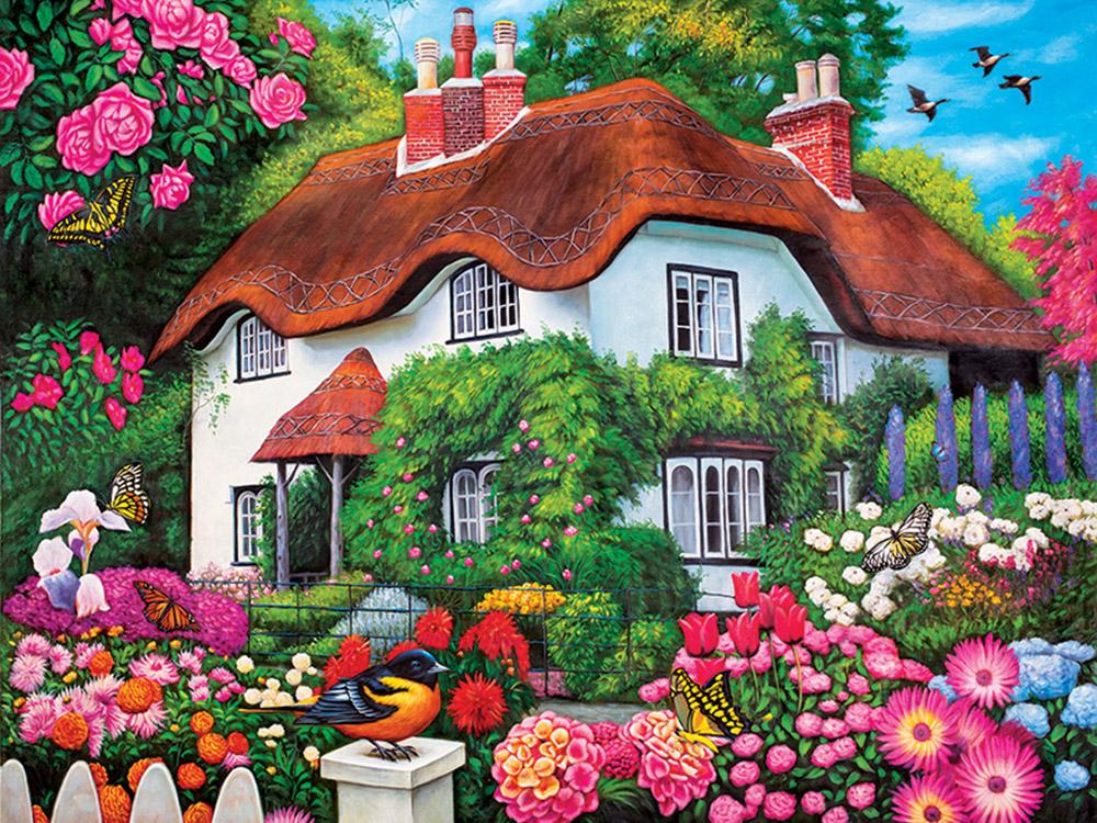 Diamond Painting House 5D DIY Full Drill Square Round Diamond Mosaic Garden Cross Stitch Embroidery Scenery Wall Decor