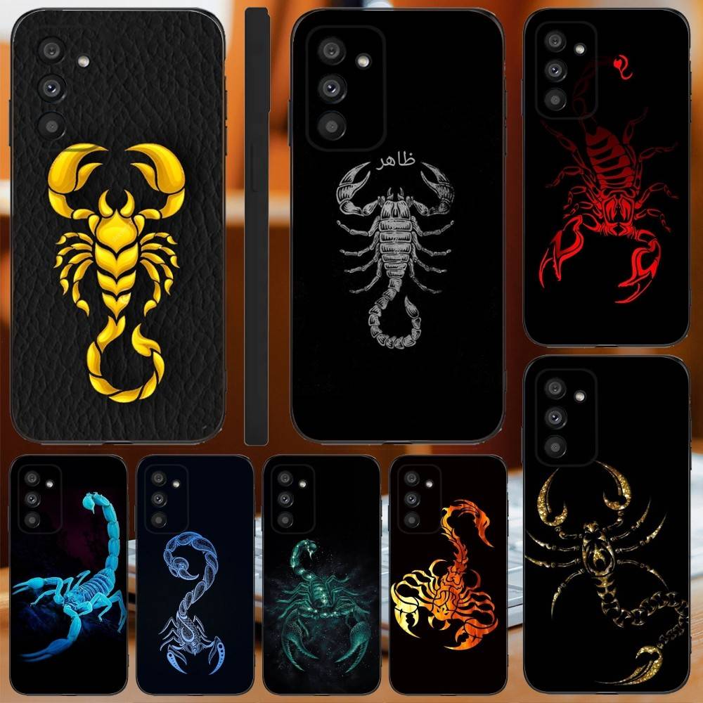 Scorpion Phone Case For Samsung Galaxy A13,A21s,A22,A31,A32,A52,A53,A71,A80,A91 Soft Black Cover