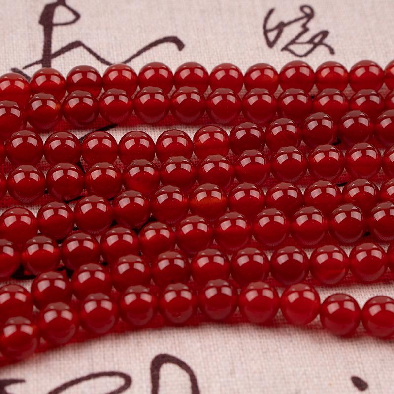 AA Grade Natural Red Agate Round Beads for Handmade Beaded Jewelry