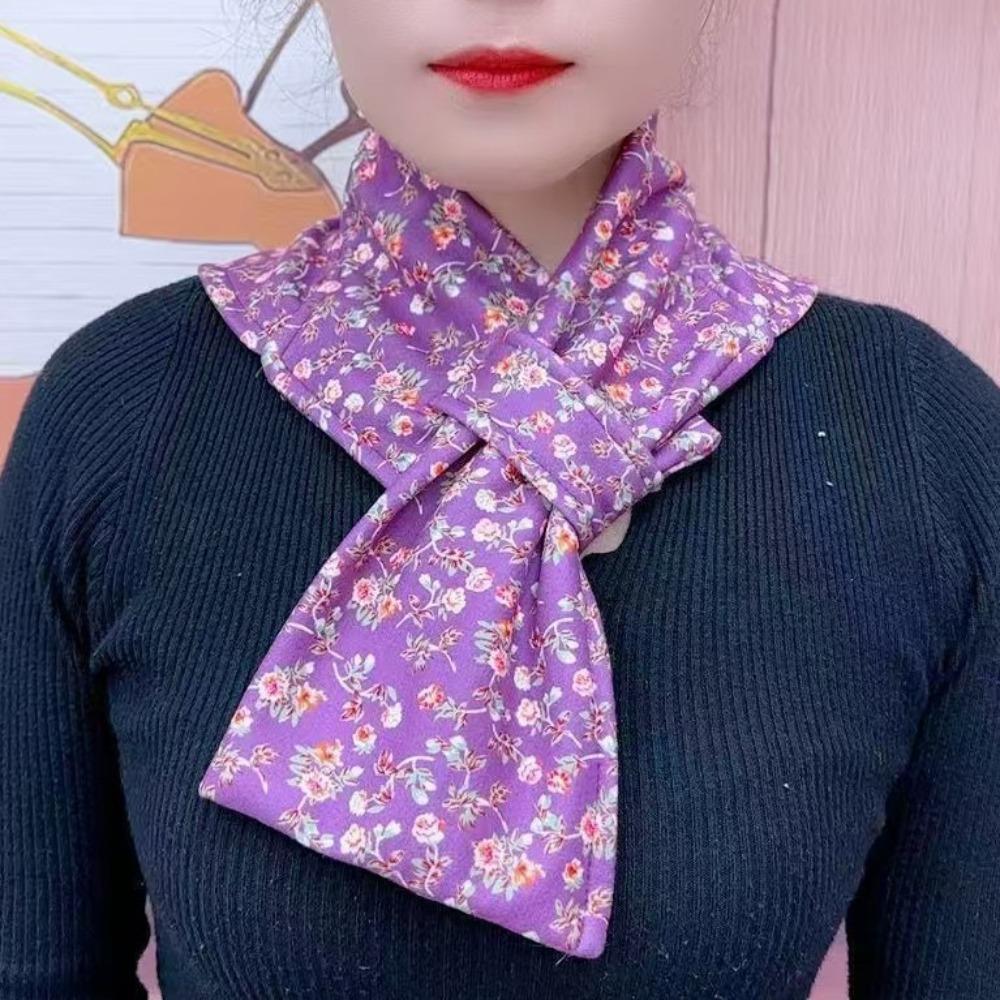 

Velvet Fleece Neckerchief Windproof Neck Cover Casual Neck Warmer for Women 05