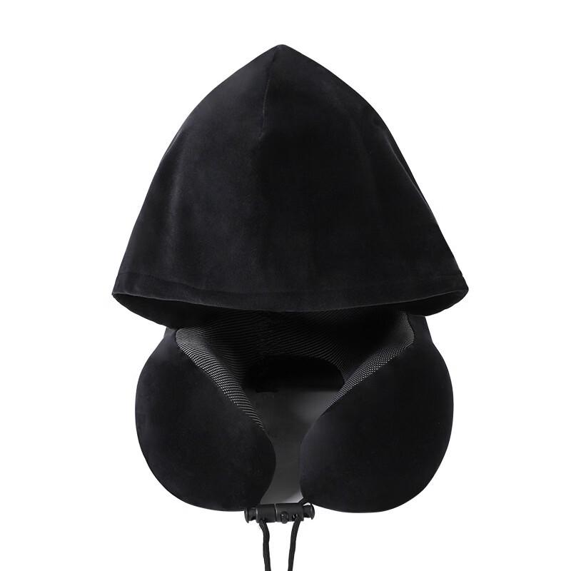 Miling Memory Foam Hooded Travel Neck Pillow