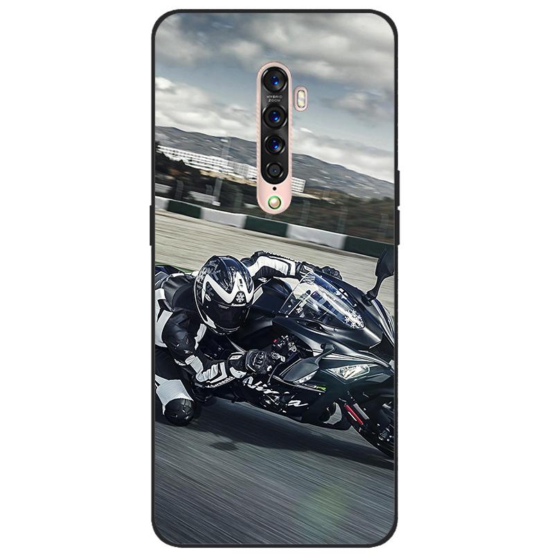 Für OPPO Reno 2 Hülle Weiches TPU-Silikon Cartoon Rückseite Handyhüllen TPU Schwarzer Stoßfänger für Hülle PCKM70, PCKT00, PCKM00, CPH1907