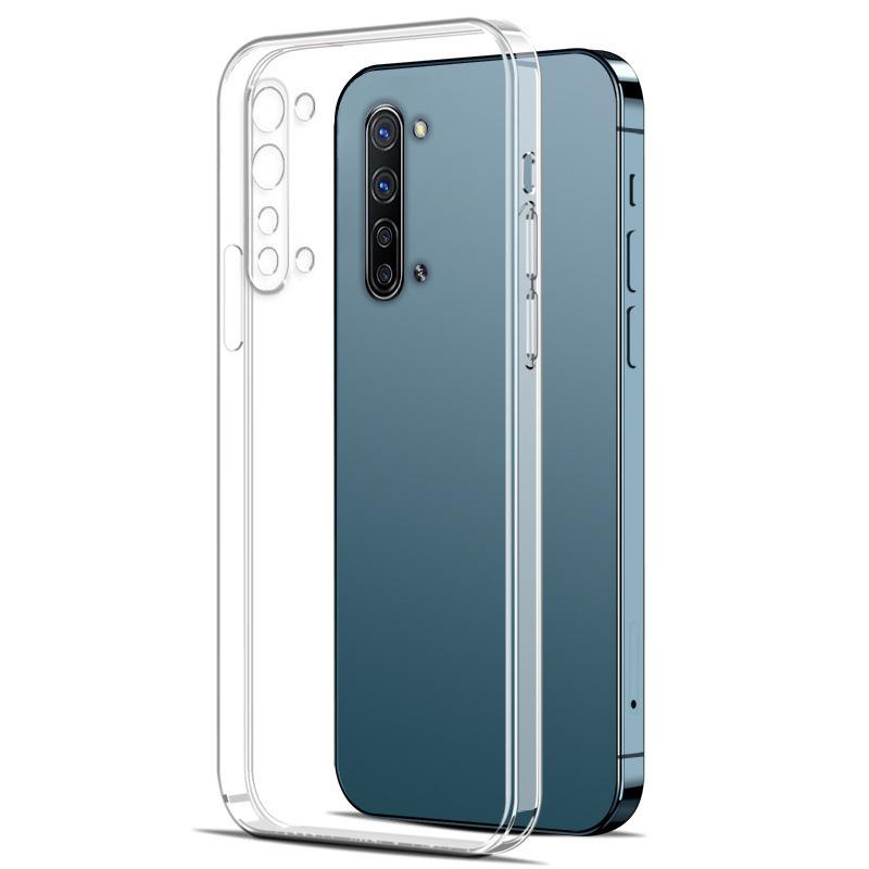 Applicable to oppok1 mobile phone case oppox protective case transparent silicone soft case Rubik's Cube straight edge x lens stylish and simple